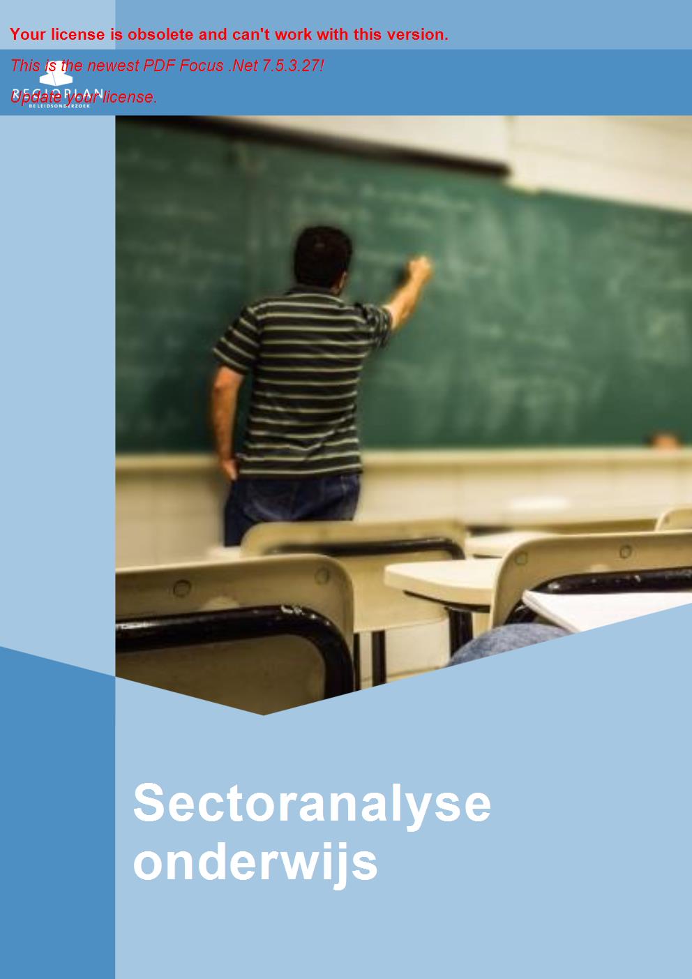 Sectoranalyse onderwijs