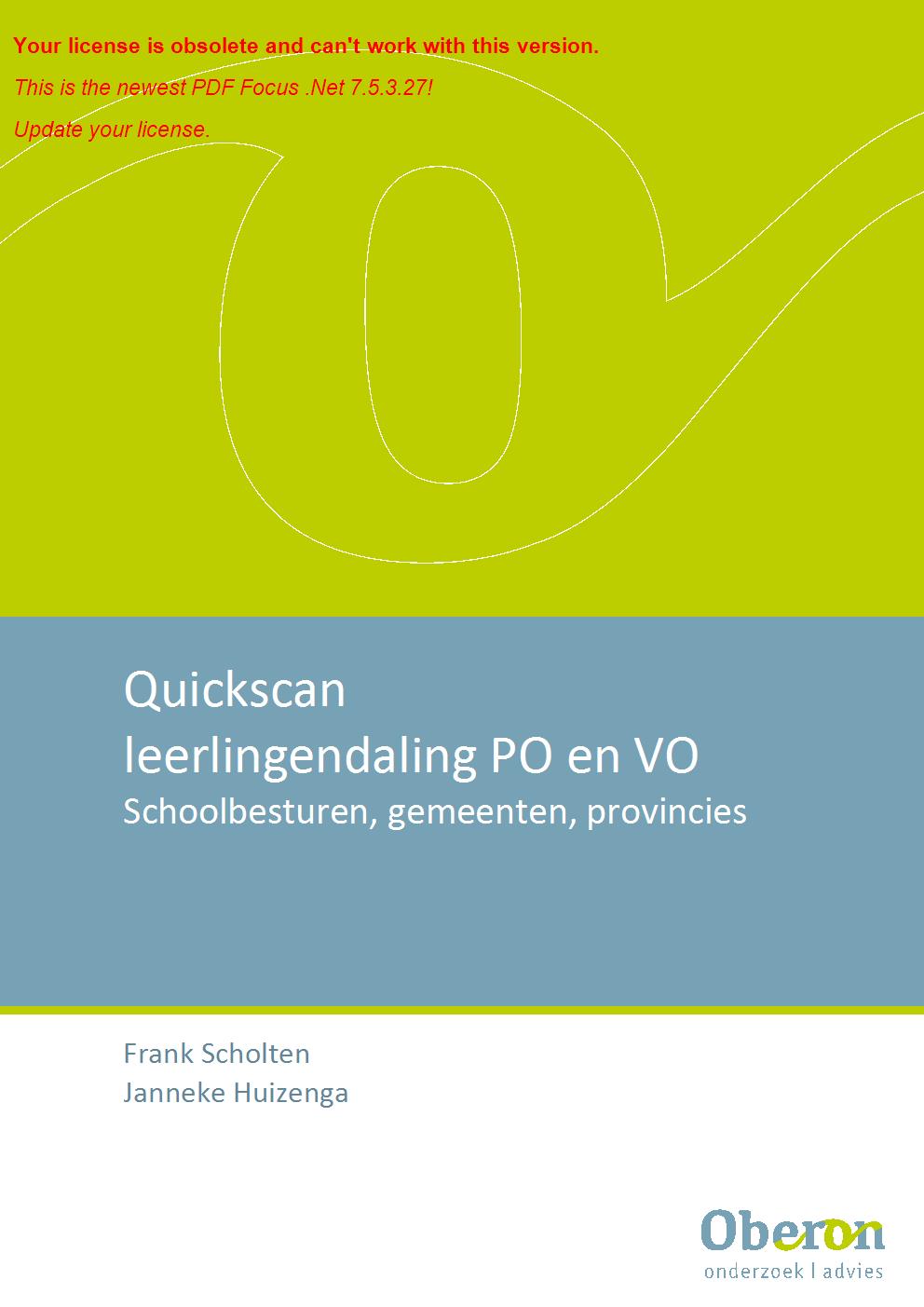 Quickscan Leerlingendaling 2016