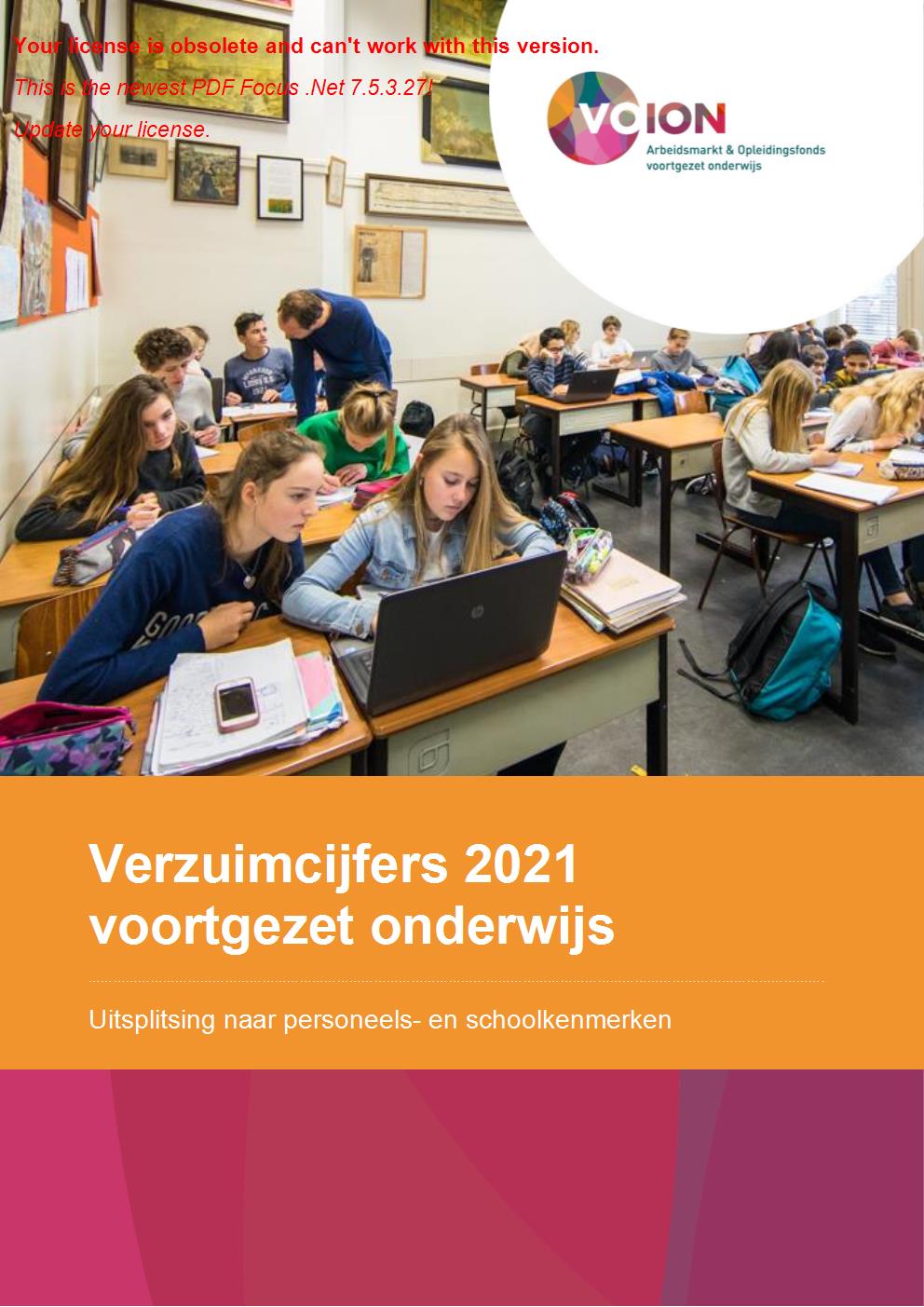 Rapport Verzuimcijfers VO 2021: uitsplitsing naar personeels- en schoolkenmerken - september 2022