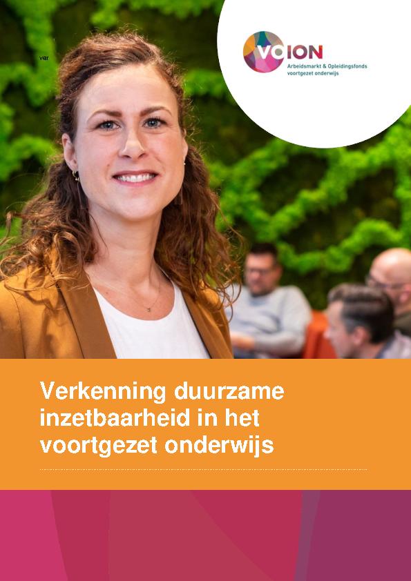 Verkenning duurzame inzetbaarheid in het voortgezet onderwijs