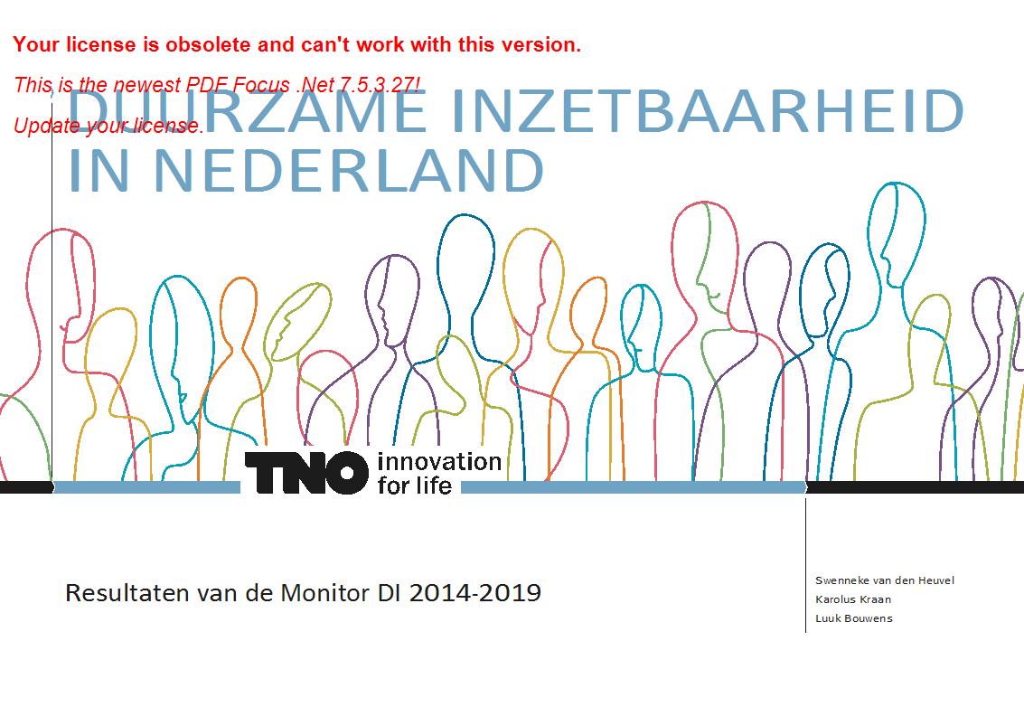 Duurzame inzetbaarheid in Nederland - TNO 2021